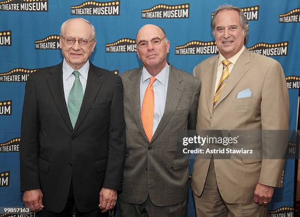 Leon Embry, Tappan Wilder and Stewart F. Lane attend the Theatre Museum Awards at The Players Club on May 17, 2010 in New York City.