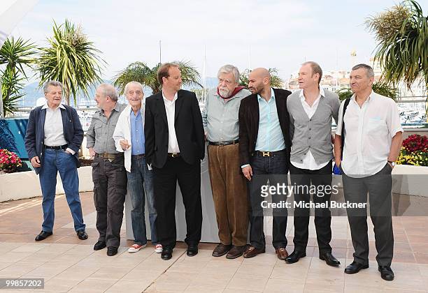 Actors Phillippe Laudenbach , Jean Marie Frin, Jacques Herlin, , Director Xavier Beauvois, actors Michael Lonsdale, Farid Larbi, Xavier Maly and Loic...