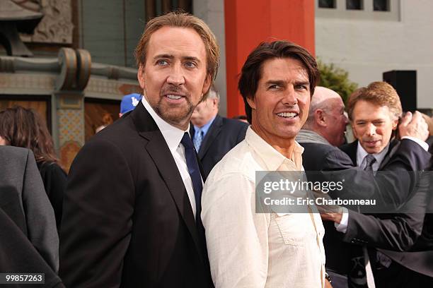 Nicolas Cage and Tom Cruise at the Cinematic Celebration of Jerry Bruckheimer sponsored by Sprint and AFI on May 17, 2010 at Grauman's Chinese...