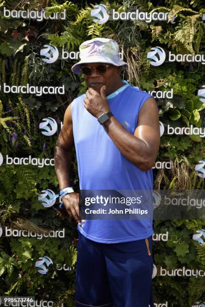 Samuel L. Jackson attends as Barclaycard present British Summer Time Hyde Park at Hyde Park on July 14, 2018 in London, England.