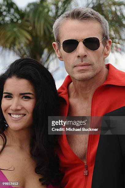 Actress Sabrina Ouzani and actor Lambert Wilson attends "Of Gods And Men" Photocall at the Palais des Festivals during the 63rd Annual Cannes Film...