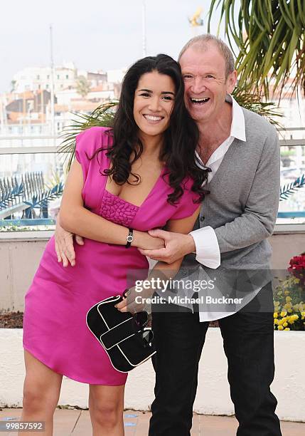 Actress Sabrina Ouazani and Xavier Maly attend the "Of Gods And Men" Photocall at the Palais des Festivals during the 63rd Annual Cannes Film...