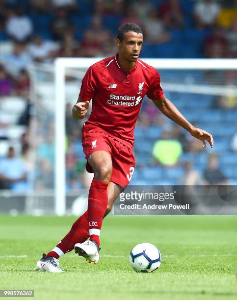 Curtis Jones of Liverpool during the Pre-Season friendly match between Bury and Liverpool at Gigg Lane on July 14, 2018 in Bury, England.