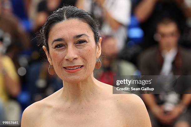 Actress Eva Bianco attends the "Los Labios" Photocall at the Palais des Festivals during the 63rd Annual Cannes Film Festival on May 18, 2010 in...