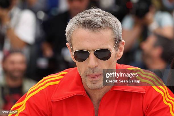 Actor Lambert Wilson attends the "Of Gods And Men" Photocall at the Palais des Festivals during the 63rd Annual Cannes Film Festival on May 18, 2010...