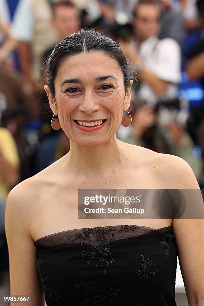 Actress Eva Bianco attends the "Los Labios" Photocall at the Palais des Festivals during the 63rd Annual Cannes Film Festival on May 18, 2010 in...