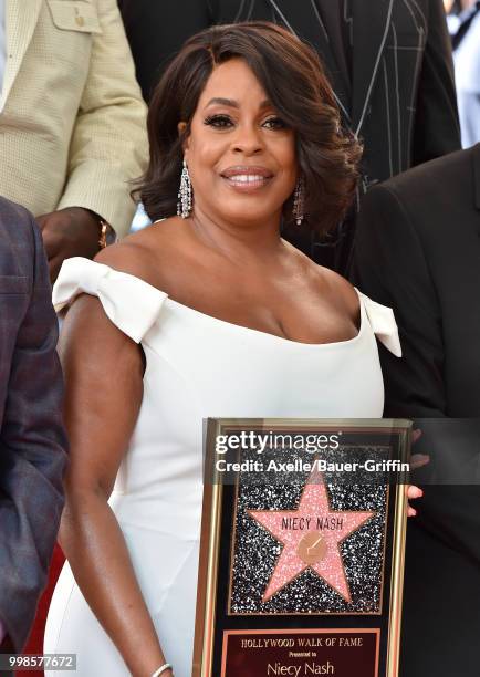 Actress Niecy Nash is honored with star on the Hollywood Walk of Fame on July 11, 2018 in Hollywood, California.