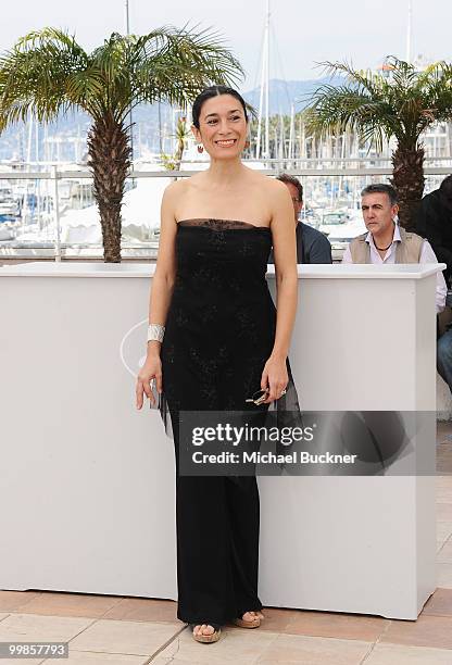 Actress Eva Bianco attends the "Los Labios" Photocall at the Palais des Festivals during the 63rd Annual Cannes Film Festival on May 18, 2010 in...