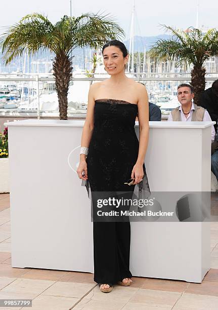 Actress Eva Bianco attends the "Los Labios" Photocall at the Palais des Festivals during the 63rd Annual Cannes Film Festival on May 18, 2010 in...