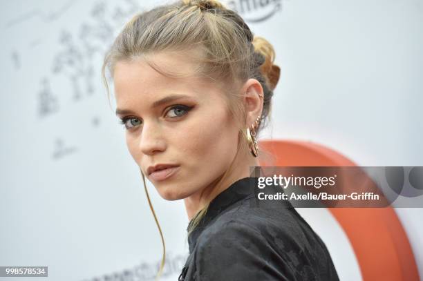 Model Abbey Lee Kershaw arrives at Amazon Studios premiere of 'Don't Worry, He Won't Get Far on Foot' at ArcLight Hollywood on July 11, 2018 in...