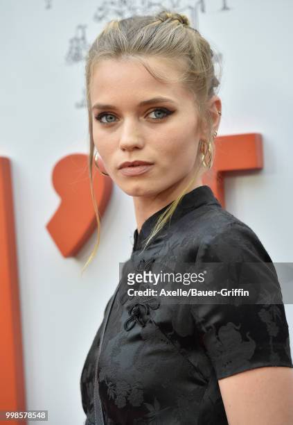 Model Abbey Lee Kershaw arrives at Amazon Studios premiere of 'Don't Worry, He Won't Get Far on Foot' at ArcLight Hollywood on July 11, 2018 in...