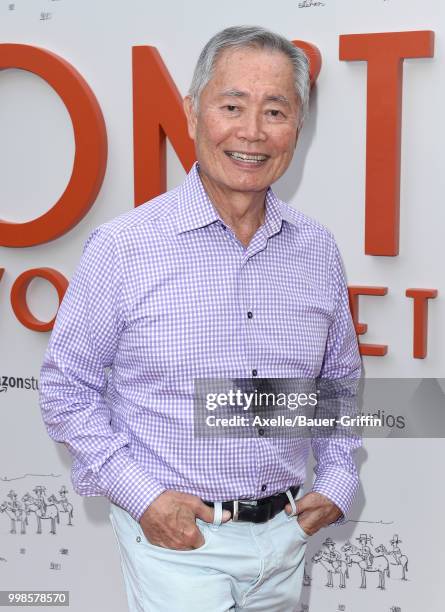 Actor George Takei arrives at Amazon Studios premiere of 'Don't Worry, He Won't Get Far on Foot' at ArcLight Hollywood on July 11, 2018 in Hollywood,...