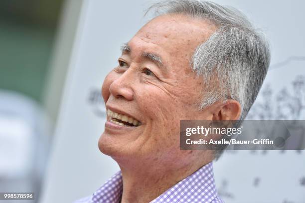 Actor George Takei arrives at Amazon Studios premiere of 'Don't Worry, He Won't Get Far on Foot' at ArcLight Hollywood on July 11, 2018 in Hollywood,...