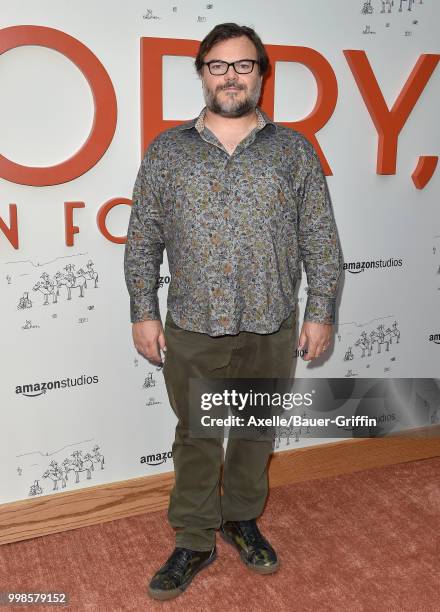 Actor Jack Black arrives at Amazon Studios premiere of 'Don't Worry, He Won't Get Far on Foot' at ArcLight Hollywood on July 11, 2018 in Hollywood,...