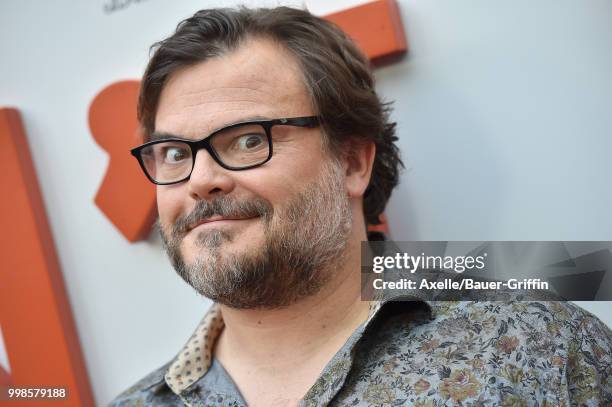 Actor Jack Black arrives at Amazon Studios premiere of 'Don't Worry, He Won't Get Far on Foot' at ArcLight Hollywood on July 11, 2018 in Hollywood,...