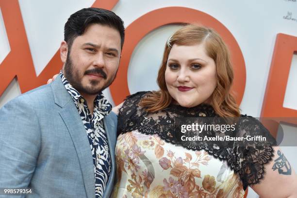 Singer Beth Ditto and Ted Kwo arrive at Amazon Studios premiere of 'Don't Worry, He Won't Get Far on Foot' at ArcLight Hollywood on July 11, 2018 in...