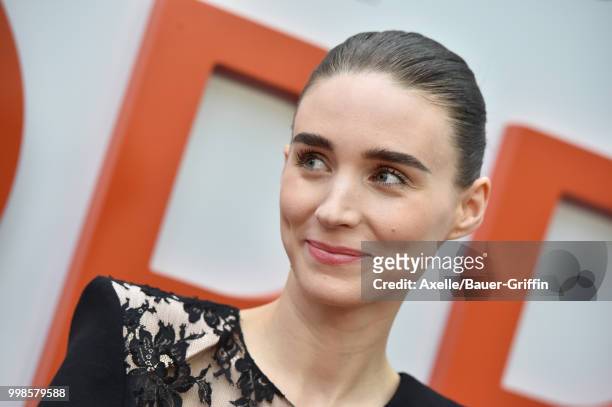 Actress Rooney Mara arrives at Amazon Studios premiere of 'Don't Worry, He Won't Get Far on Foot' at ArcLight Hollywood on July 11, 2018 in...