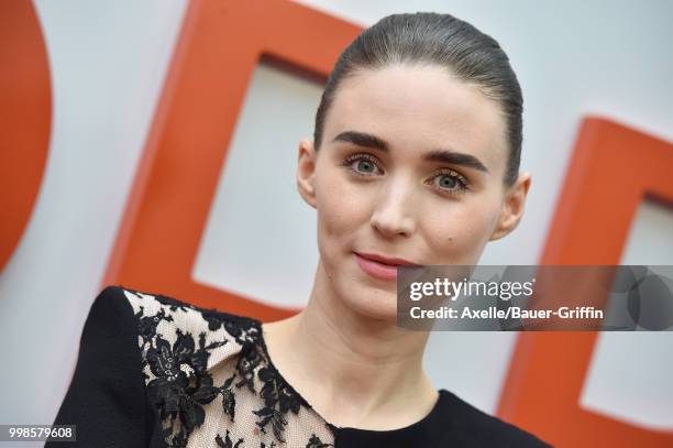 Actress Rooney Mara arrives at Amazon Studios premiere of 'Don't Worry, He Won't Get Far on Foot' at ArcLight Hollywood on July 11, 2018 in...