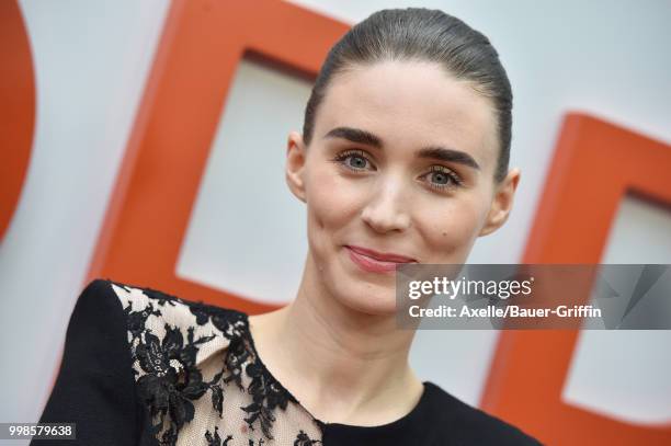 Actress Rooney Mara arrives at Amazon Studios premiere of 'Don't Worry, He Won't Get Far on Foot' at ArcLight Hollywood on July 11, 2018 in...