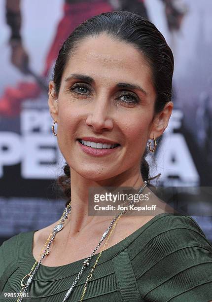 Actress Melina Kanakaredes arrives at the Los Angeles Premiere of "Prince Of Persia: The Sands Of Time" at Grauman's Chinese Theatre on May 17, 2010...