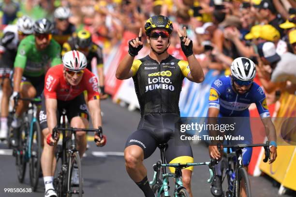 Arrival / Dylan Groenewegen of The Netherlands and Team LottoNL - Jumbo Celebration / Andre Greipel of Germany and Team Lotto Soudal / Fernando...