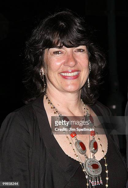 S Christiane Amanpour attends the Vanity Fair party during the 8th annual Tribeca Film Festival at the State Supreme Courthouse on April 21, 2009 in...