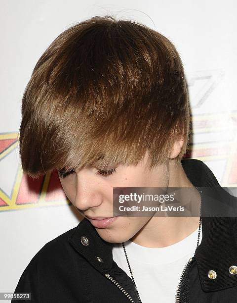 Justin Bieber attends KIIS FM's 2010 Wango Tango Concert at Staples Center on May 15, 2010 in Los Angeles, California.