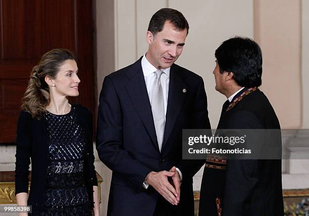 Princess Letizia of Spain, Prince Felipe of Spain and President of Bolivia Evo Morales attend the VI European Union-Latin America and Caribbean...