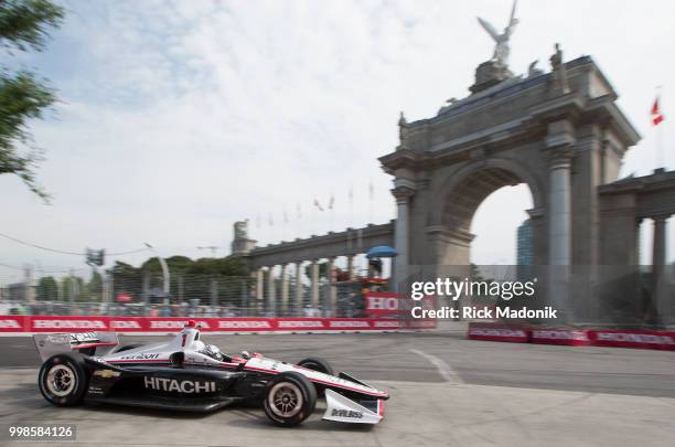 Josef Newgarden during the final practice session Saturday morning. Practice sessions for Honda Indy cars prior to the afternoon qualifications....