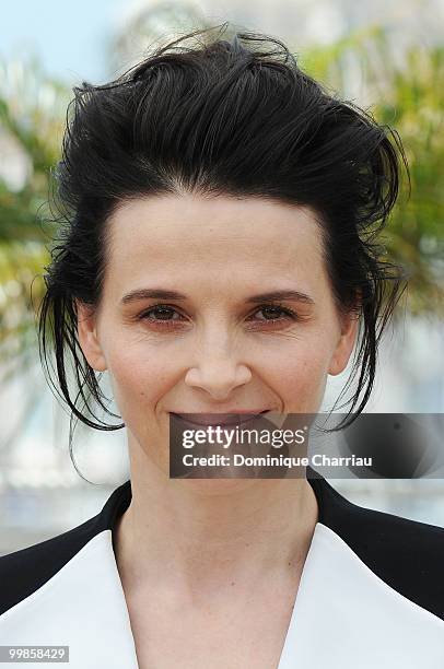 Actress Juliette Binoche attends the 'Certified Copy' Photo Call held at the Palais des Festivals during the 63rd Annual International Cannes Film...