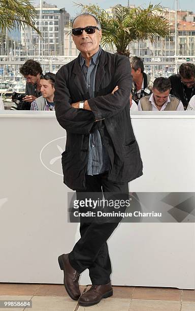Director Abbas Kiarostami attends the 'Certified Copy' Photo Call held at the Palais des Festivals during the 63rd Annual International Cannes Film...