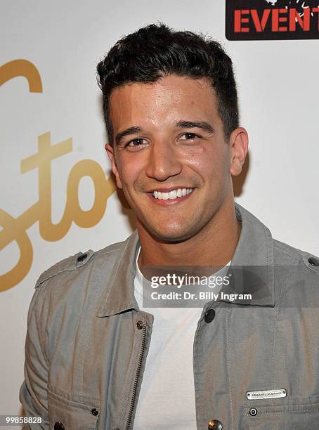 Dancer Mark Ballas attends the birthday celebration for "Dancing with the Stars" Derek Hough and Mark Ballas at H Lounge on May 17, 2010 in Los...