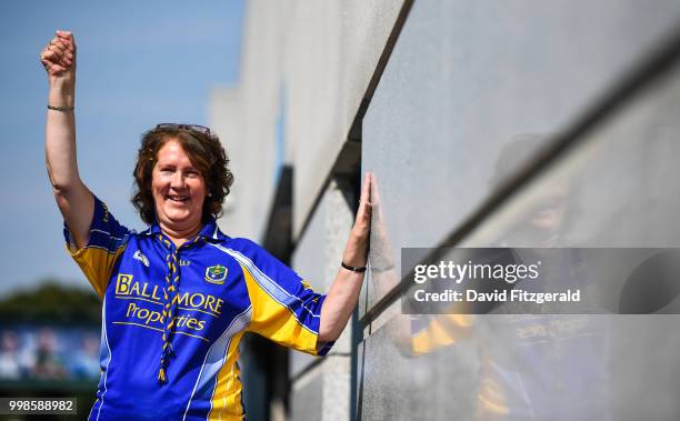 July 2018; Roscommon supporter Patricia O'Connor, from Tulsk, County Roscommon, prior to the GAA Football All-Ireland Senior Championship...