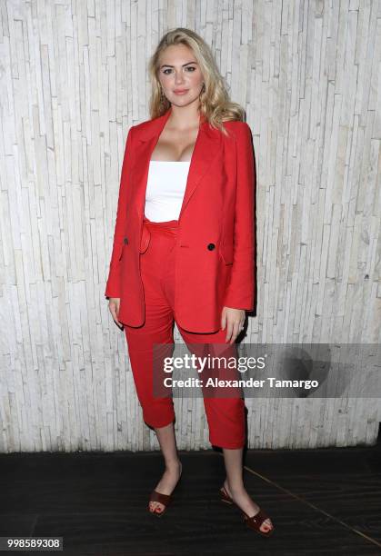 Kate Upton attends the 2018 Sports Illustrated Swimsuit at PARAISO During Miami Swim Week, W South Beach - Model Casting Call Day 2 at The W Hotel...