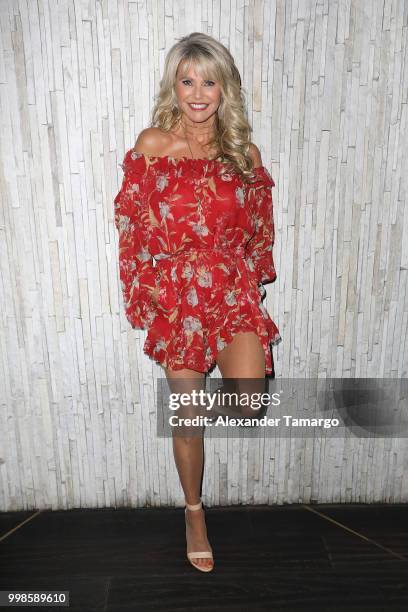 Christie Brinkley attends the 2018 Sports Illustrated Swimsuit at PARAISO During Miami Swim Week, W South Beach - Model Casting Call Day 2 at The W...