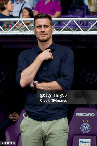 Sebastian Kehl of Borussia Dortmund looks on during the friendly match between Austria Wien and Borussia Dortmund at Generali Arena on July 13, 2018...