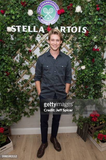 Stella Artois hosts Joe Alwyn at The Championships, Wimbledon as the Official Beer of the tournament at Wimbledon on July 14, 2018 in London, England.