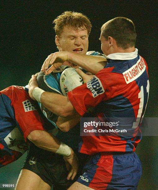 Nick Graham of the Sharks in action during the NRL Preliminary final match between the Newcastle Knights and the Cronulla Sharks held at the Sydney...