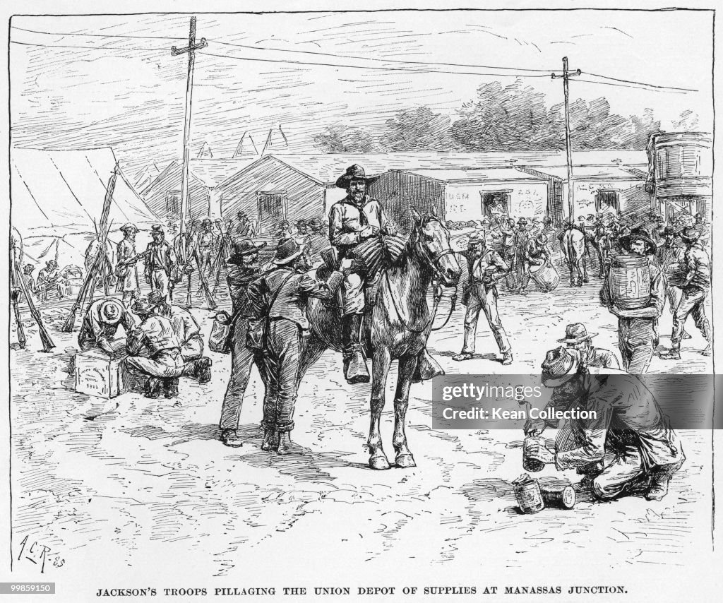Confederate troops At Manassas Junction