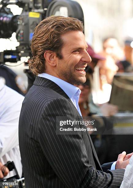 Bradley Cooper on location for "Dark Fields" on April 8, 2010 in New York City.