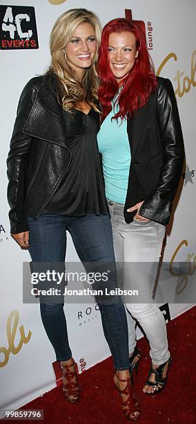 Erin Andrews and Kendra Andrews attend the "Dancing With The Stars" Derek Hough And Mark Ballas Birthday Celebration at h.wood on May 17, 2010 in...