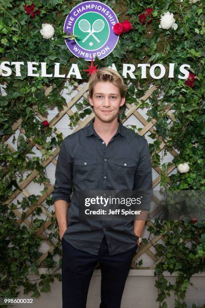 Stella Artois hosts Joe Alwyn at The Championships, Wimbledon as the Official Beer of the tournament at Wimbledon on July 14, 2018 in London, England.
