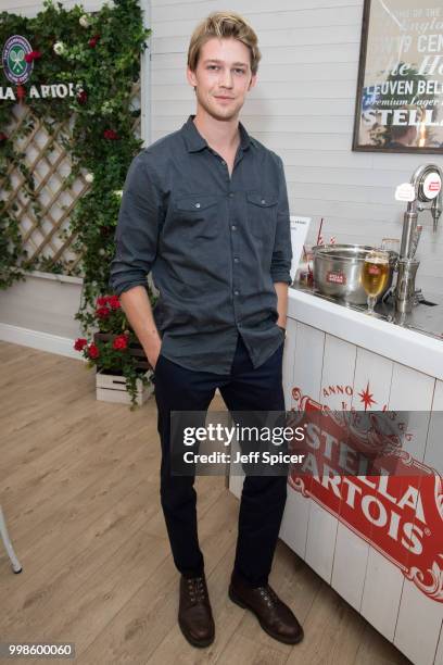 Stella Artois hosts Joe Alwyn at The Championships, Wimbledon as the Official Beer of the tournament at Wimbledon on July 14, 2018 in London, England.