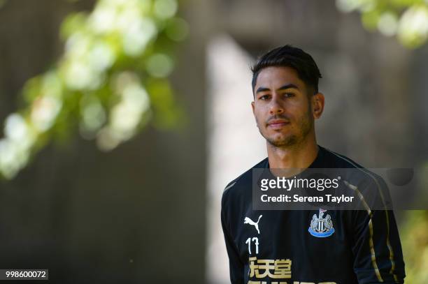 Ayoze Perez during the Newcastle United Training session at Carton House on July 14 in Kildare, Ireland.