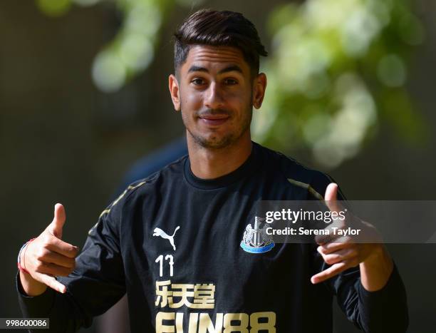 Ayoze Perez during the Newcastle United Training session at Carton House on July 14 in Kildare, Ireland.