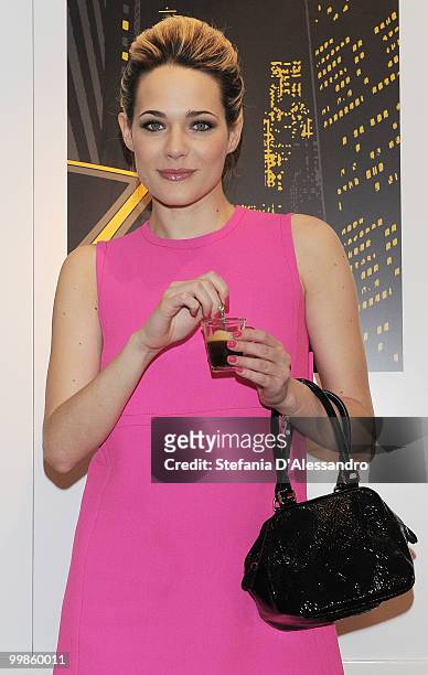 Actress Laura Chiatti attends 'Profumo Di Donna' Event held at Nespresso Boutique on May 18, 2010 in Milan, Italy.