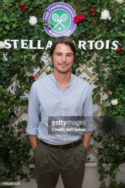 Stella Artois hosts Josh Hartnett at The Championships, Wimbledon as the Official Beer of the tournament at Wimbledon on July 14, 2018 in London,...