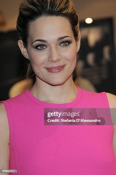 Actress Laura Chiatti attends 'Profumo Di Donna' Event held at Nespresso Boutique on May 18, 2010 in Milan, Italy.