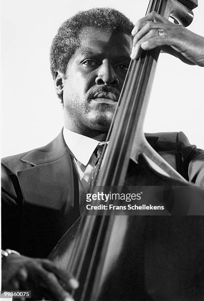 Victor Gaskin performs live on stage at the Jazz Mobile Festival in Amsterdam, Netherlands on September 05 1982