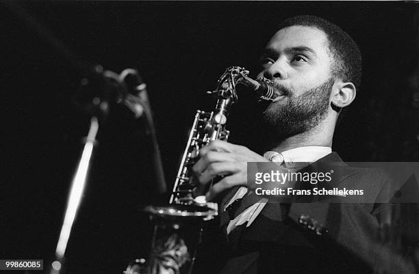 Kenny Garrett performs live on stage at Heemstede in the Netherlands on November 01 1985